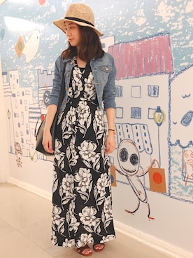 「ALDO（アルド）のアイテム（サンダル）」を使った、JunJunさん（レディース・163cm）の夏コーディネート