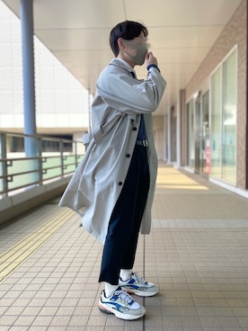 「ADER error（アーダーエラー）のアイテム（シューズ）」を使った、もこさん（メンズ・164cm）の冬コーディネート