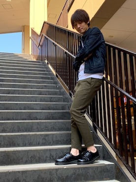 「5351 POUR LES HOMMES（ゴーサンゴーイチプールオム）のアイテム（デニムジャケット）」を使った、★たか★さん（メンズ・178cm）の春コーディネート