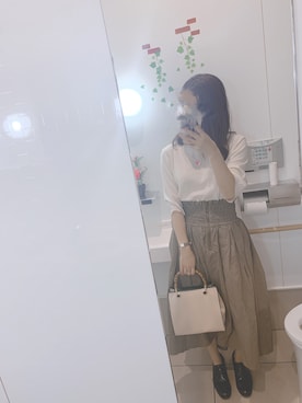 「コルセットスカート」｜n a  ⑅﻿さん（レディース・151cm）の秋コーディネート