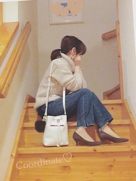 「Ted Baker（テッドベーカー）のアイテム（バッグ）」を使った、namicyo さん（レディース・147cm）の冬コーディネート