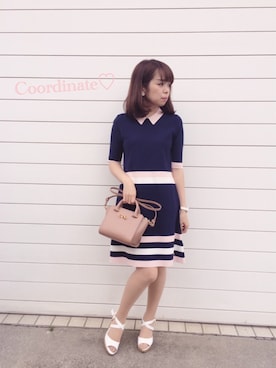 「Ted Baker（テッドベーカー）のアイテム（ワンピース/ドレス）」を使った、namicyo さん（レディース・147cm）の夏コーディネート