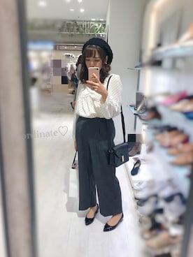 「Ted Baker（テッドベーカー）のアイテム（バッグ）」を使った、namicyo さん（レディース・147cm）の冬コーディネート