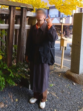 「アイテム（ステンカラーコート）」を使った、tanmさん（メンズ・168cm・20代）の秋コーディネート