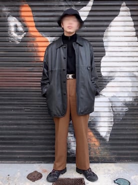 「シルバー」｜「アイテム（その他アウター）」を使った、tanmさん（メンズ・168cm）の冬コーディネート