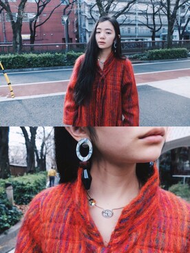 「アイテム（チョーカー）」を使った、DEPT／mother／VTOPIAさん（レディース・150cm）の冬コーディネート