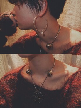 「アイテム（チョーカー）」を使った、DEPT／mother／VTOPIAさん（レディース・150cm）の冬コーディネート