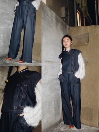 DEPT／mother／VTOPIA使用「mother（CHAMBRAY OVER TOPS）」的時尚穿搭