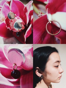 「アイテム（ピアス（片耳用））」を使った、DEPT／mother／VTOPIAさん（レディース・150cm）の春コーディネート