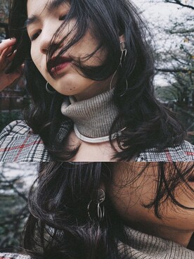 「アイテム（ピアス（片耳用））」を使った、DEPT／mother／VTOPIAさん（レディース・150cm）の秋コーディネート