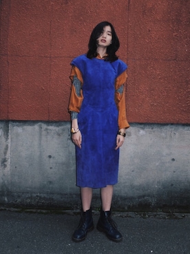 「アイテム（カーディガン/ボレロ、シルバー系）」を使った、DEPT／mother／VTOPIAさん（レディース・150cm）の秋コーディネート