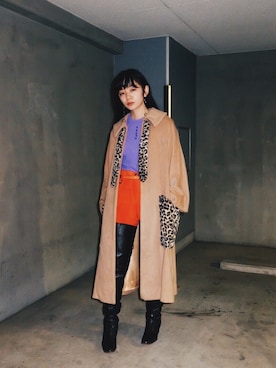 「DEPT（デプト）のアイテム（パンツ）」を使った、DEPT／mother／VTOPIAさん（レディース・150cm）の秋コーディネート