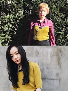 「アイテム（チューブトップ）」を使った、DEPT／mother／VTOPIAさん（レディース・150cm）の冬コーディネート