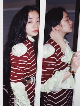 「アイテム（ドレス）」を使った、DEPT／mother／VTOPIAさん（レディース・150cm）の春コーディネート