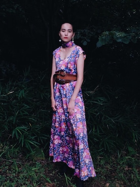 「アイテム（ワンピース、ピンク系）」を使った、DEPT／mother／VTOPIAさん（レディース・150cm）の夏コーディネート