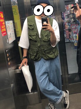 「niko and...（ニコアンド）のアイテム（ナイロンジャケット）」を使った、kaitoさん（メンズ・183cm）の夏コーディネート