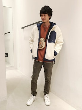「BAYFLOW（ベイフロー）のアイテム（ブルゾン）」を使った、gucchiiiさん（メンズ・178cm）の秋コーディネート