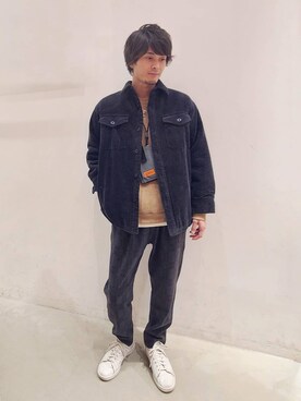 「BAYFLOW（ベイフロー）のアイテム（ブルゾン）」を使った、gucchiiiさん（メンズ・178cm）の冬コーディネート