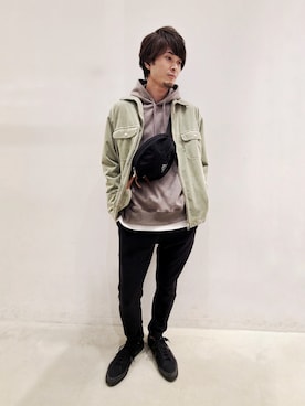 「グレゴリー」｜「アイテム（ブルゾン）」を使った、gucchiiiさん（メンズ・178cm）の冬コーディネート