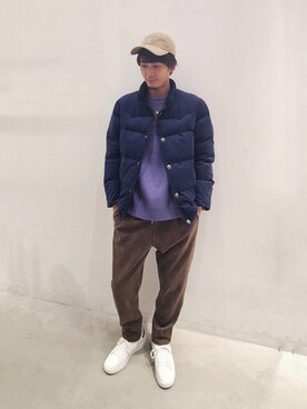 「BAYFLOW（ベイフロー）のアイテム（ブルゾン）」を使った、gucchiiiさん（メンズ・178cm）の冬コーディネート