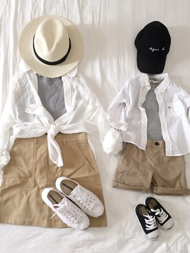 Elevenさん（キッズ・90cm）の秋コーディネート