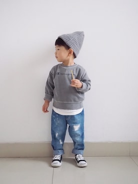 Elevenさん（キッズ・90cm）の秋コーディネート