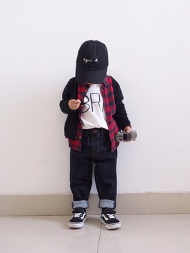 Elevenさん（キッズ・90cm）の秋コーディネート