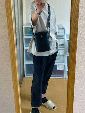 「MYne（マイン）のアイテム（アクセサリー）」を使った、maekashiさん（メンズ・173cm）の夏コーディネート