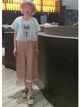 「BellyButton（ベリーボタン）のアイテム（その他シューズ）」を使った、bibiさん（レディース・156cm）の春コーディネート