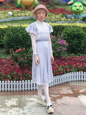 「BellyButton（ベリーボタン）のアイテム」を使った、bibiさん（レディース・156cm）の秋コーディネート