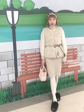 「Rika（リカ）のアイテム」を使った、bibiさん（レディース・156cm）の春コーディネート