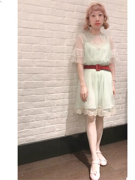 「LIMITLESS LUXURY（リミットレスラグジュアリー）のアイテム（Tシャツ/カットソー）」を使った、bibiさん（レディース・156cm）の夏コーディネート