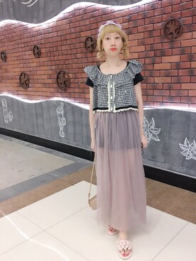 「katie」｜bibiさん（レディース・156cm）の夏コーディネート
