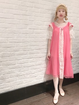 「LIMITLESS LUXURY（リミットレスラグジュアリー）のアイテム（Tシャツ/カットソー）」を使った、bibiさん（レディース・156cm）の夏コーディネート