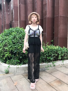 「chanel」｜「アイテム（その他シューズ）」を使った、bibiさん（レディース・156cm）の夏コーディネート