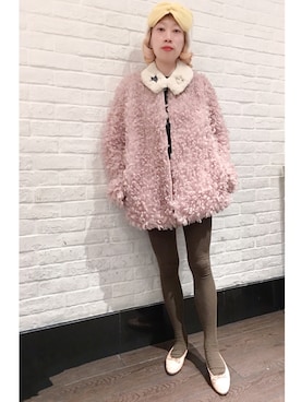 「Fil Daraignee（フィルダレニエ）のアイテム」を使った、bibiさん（レディース・156cm）の冬コーディネート