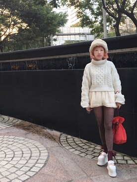 bibiさん（レディース・156cm）の冬コーディネート