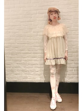 Katie（ケイティ）の「LOVE IN KATIE ハート刺繍 パフボレロ