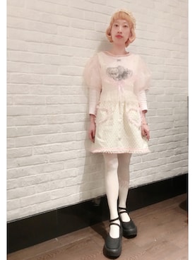 「Nile PERCH（ナイルパーチ）のアイテム（ワンピース/ドレス）」を使った、bibiさん（レディース・156cm）の春コーディネート