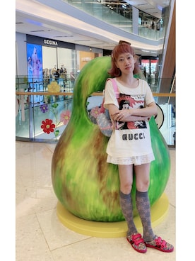 「fafa（フェフェ）のアイテム」を使った、bibiさん（レディース・156cm）の秋コーディネート