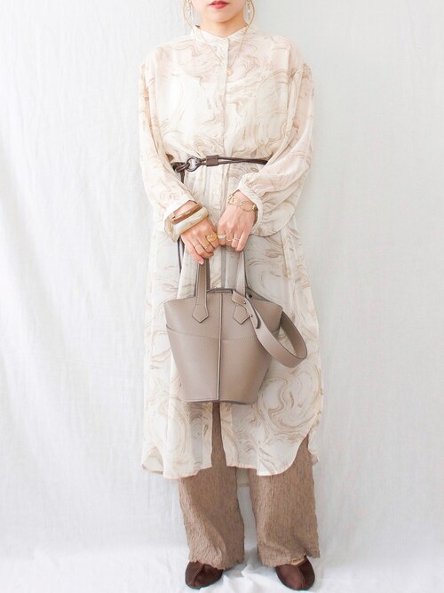 アリー しまむらのシャツワンピースを使ったコーディネート Wear