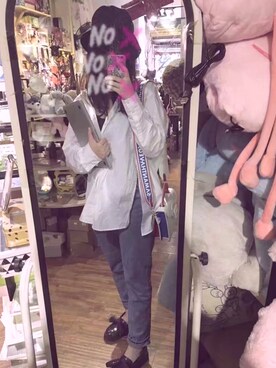 「MSGM（エムエスジーエム）のアイテム（シューズ）」を使った、sugar rushさん（レディース・163cm）の夏コーディネート