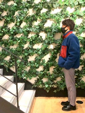 「スラックスパンツ」｜「アイテム（その他アウター）」を使った、[LAST CRISIS]REMさん（メンズ・168cm）の冬コーディネート