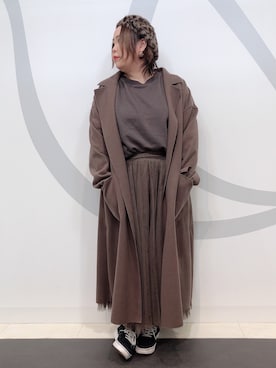 「Re-J&SUPURE（リジェイアンドスプル）のアイテム（ジャケット/アウター）」を使った、asakoさん（レディース・167cm）の冬コーディネート