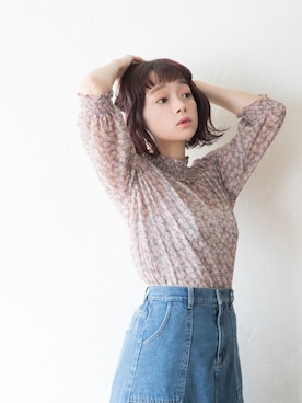 「クリスプ」｜「アイテム（セットアップ）」を使った、Crispさん（レディース・157cm）の春コーディネート