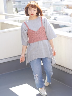 「Levi's」｜Crispさん（レディース・151cm）の春コーディネート