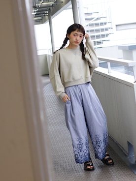 「Crisp（クリスプ）のアイテム」を使った、Crispさん（レディース・157cm）の春コーディネート