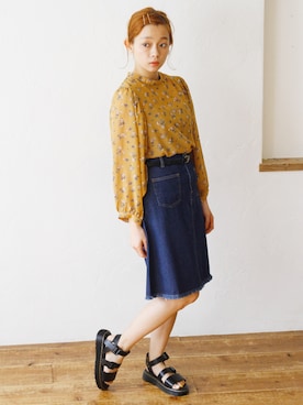 「Crisp（クリスプ）のアイテム」を使った、Crispさん（レディース・151cm）の春コーディネート