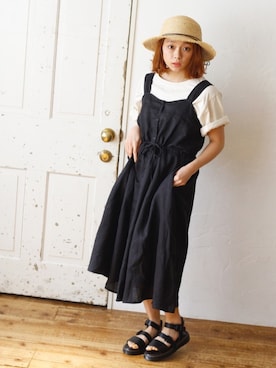 「Crisp（クリスプ）のアイテム（帽子）」を使った、Crispさん（レディース・151cm）の春コーディネート