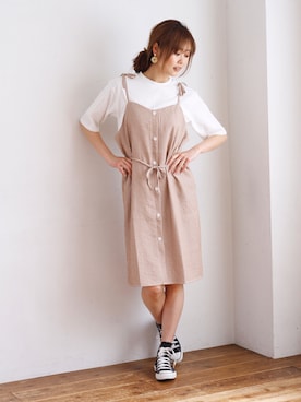 「Crisp（クリスプ）のアイテム（ワンピース/ドレス）」を使った、Crispさん（レディース・164cm）の春コーディネート